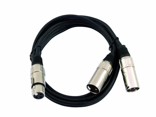 XLR-Split - 1xXLR Hona - 2xXLR Hane